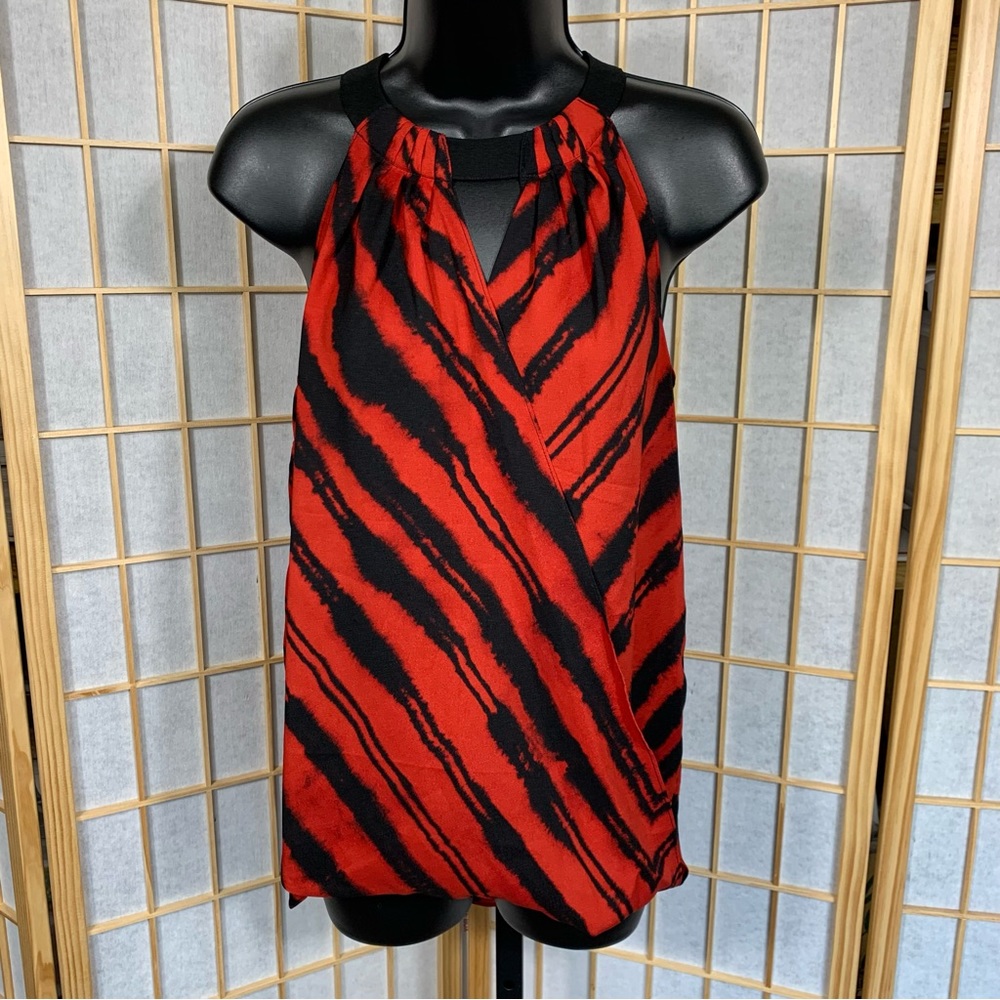 Kenneth Cole Halter & Fold Blouse